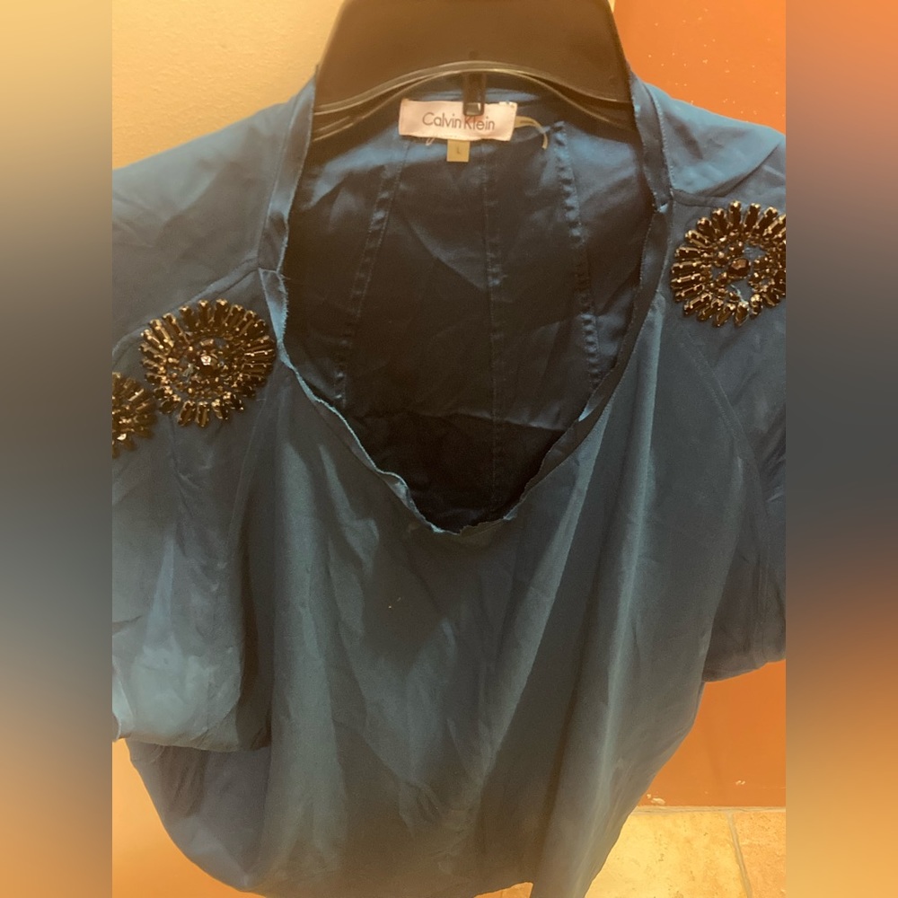 Large Calvin Klein blue Blouse